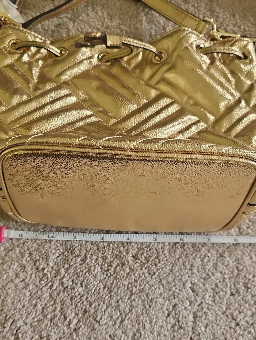 Michael Kors Metallic Gold Quilted Bag